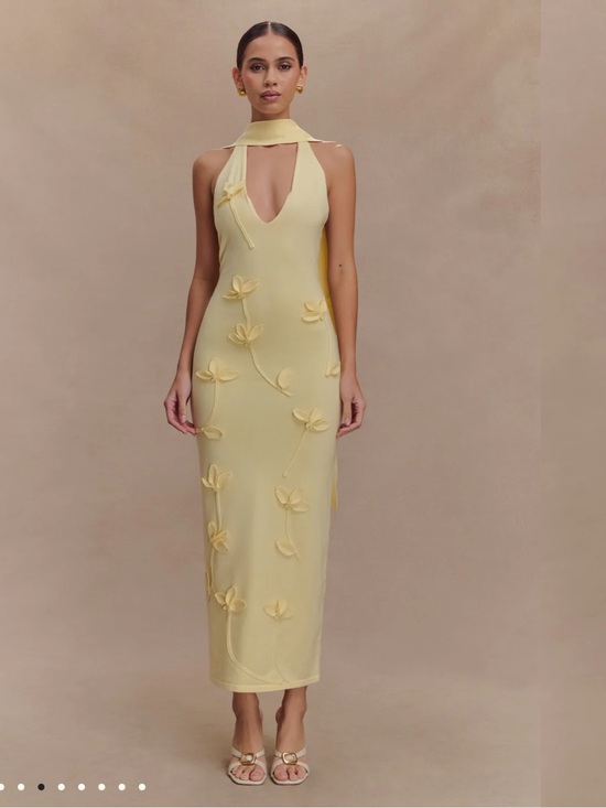 Meshki Dresses & Skirts - Meshki Floral Knit Midi Dress